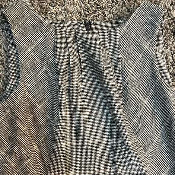 Talbots Windowpane Houndstooth Sheath Dress in Browns, Size 10P - Picture 9 of 9